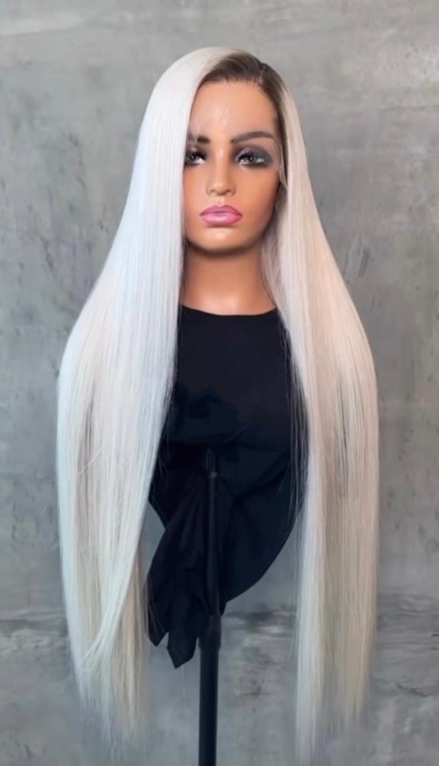 Blonde rooted human hair wig hotsell